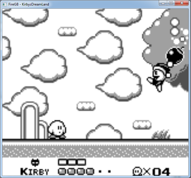 Kirby on Gameboy